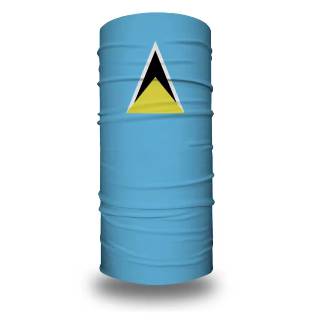 Saint Lucia Flag Neck Gaiter Bandana