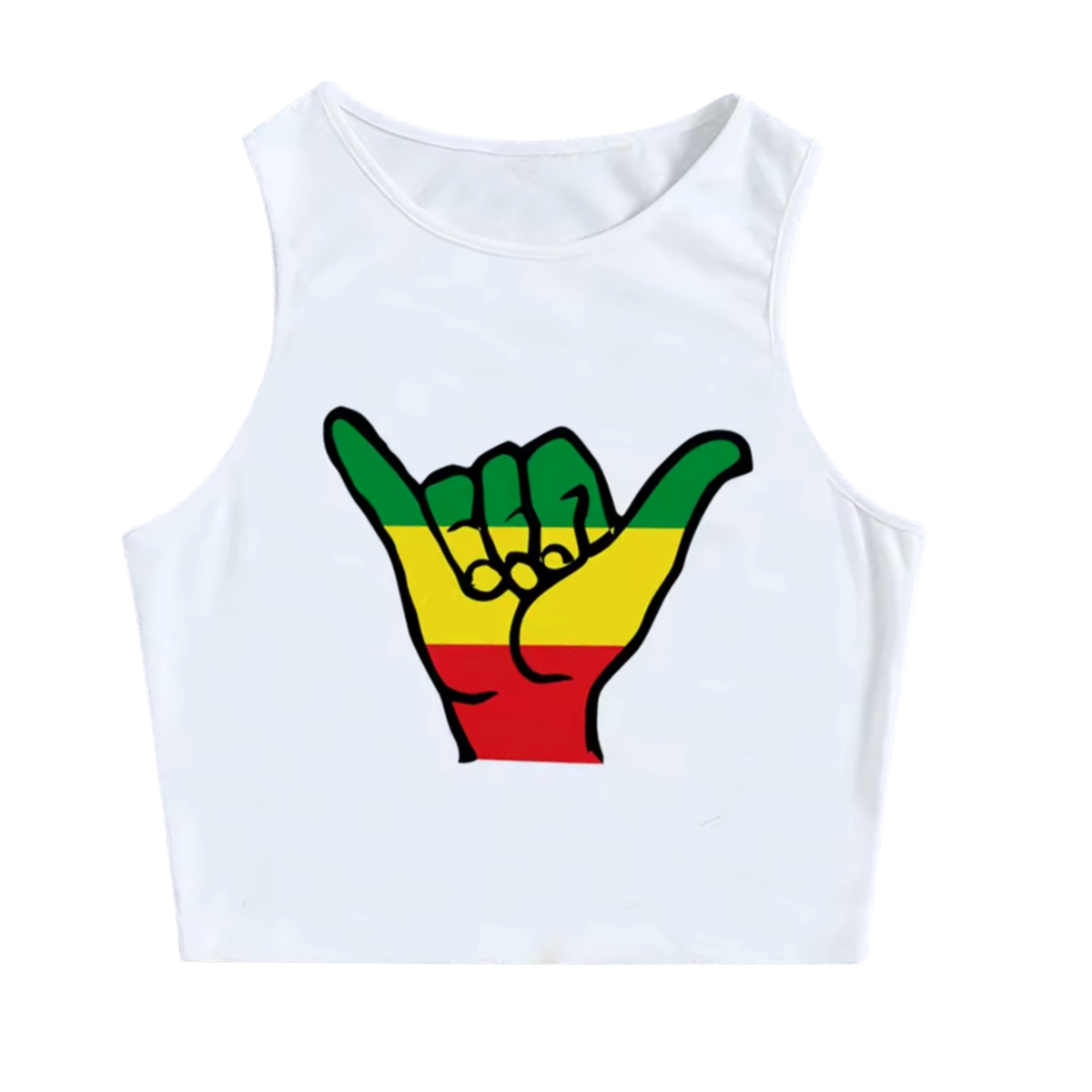 Reggae Shaka Crop Top