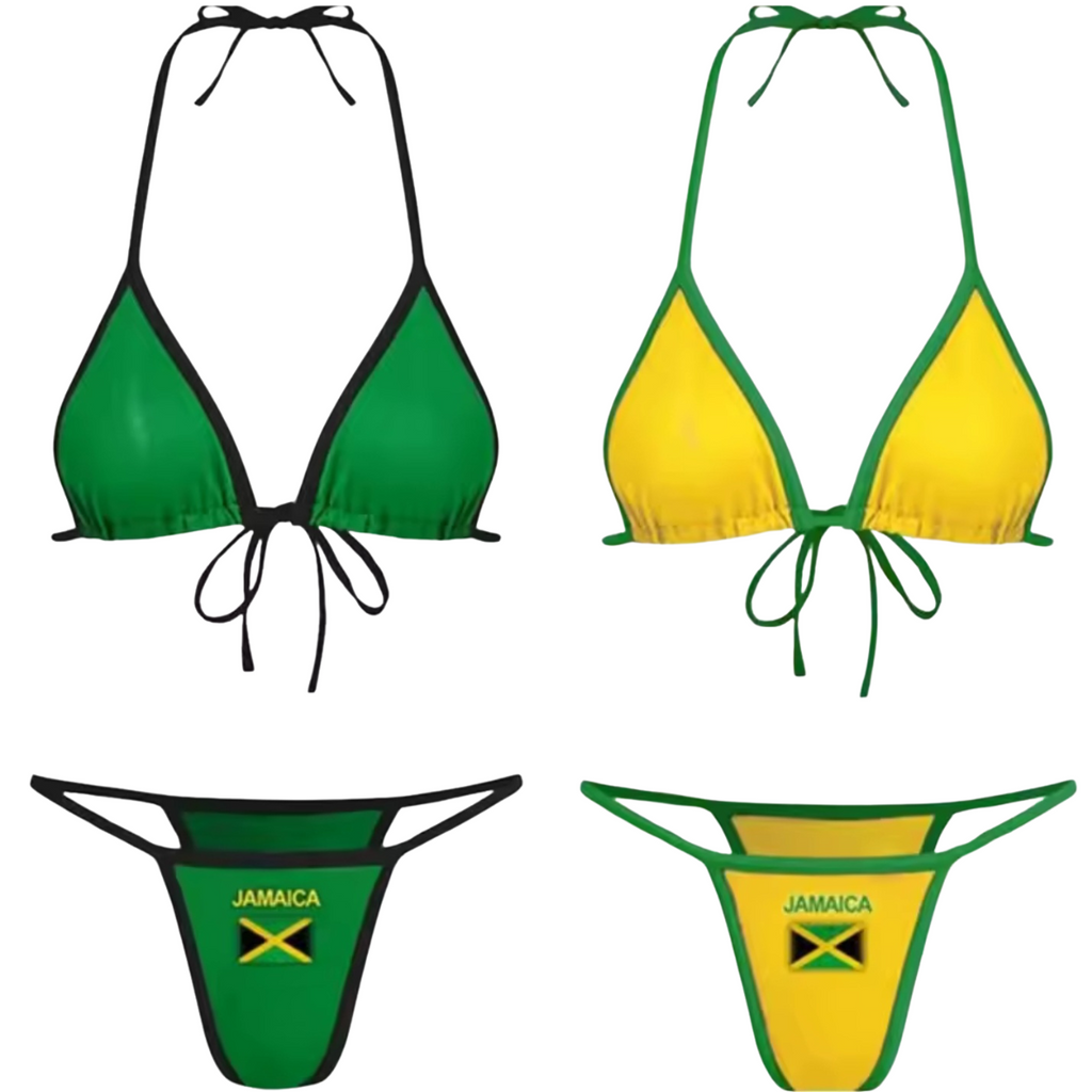 Jamaica Flag Bikini Swimsui