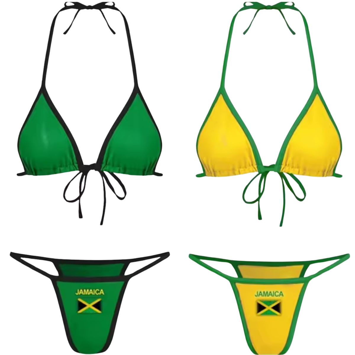 Jamaica Flag Bikini Swimsui