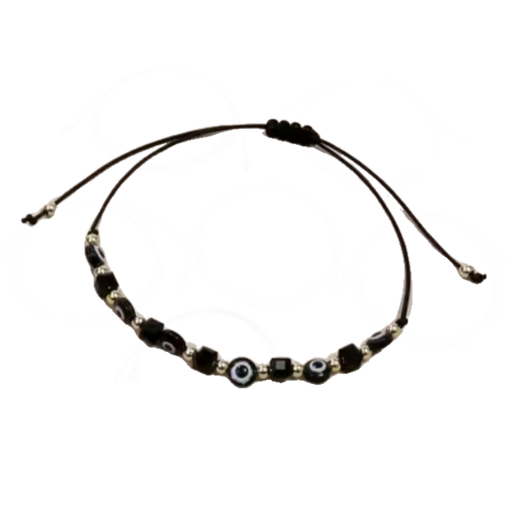 Evil Eye Hand-Knitted  Bracelet