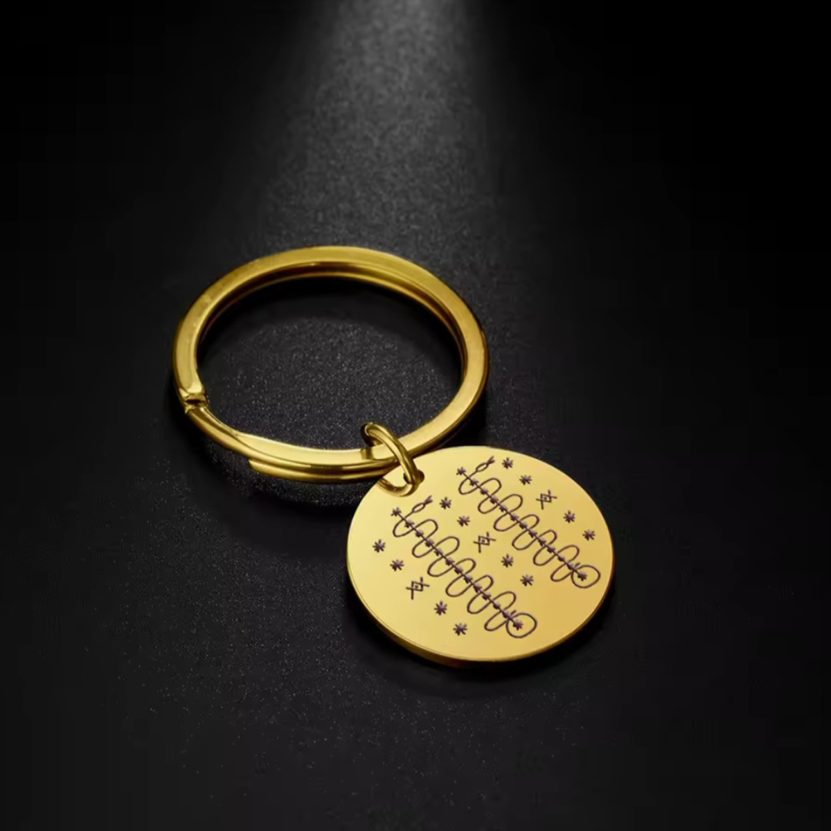 Damballa Weddo Veve Keychain