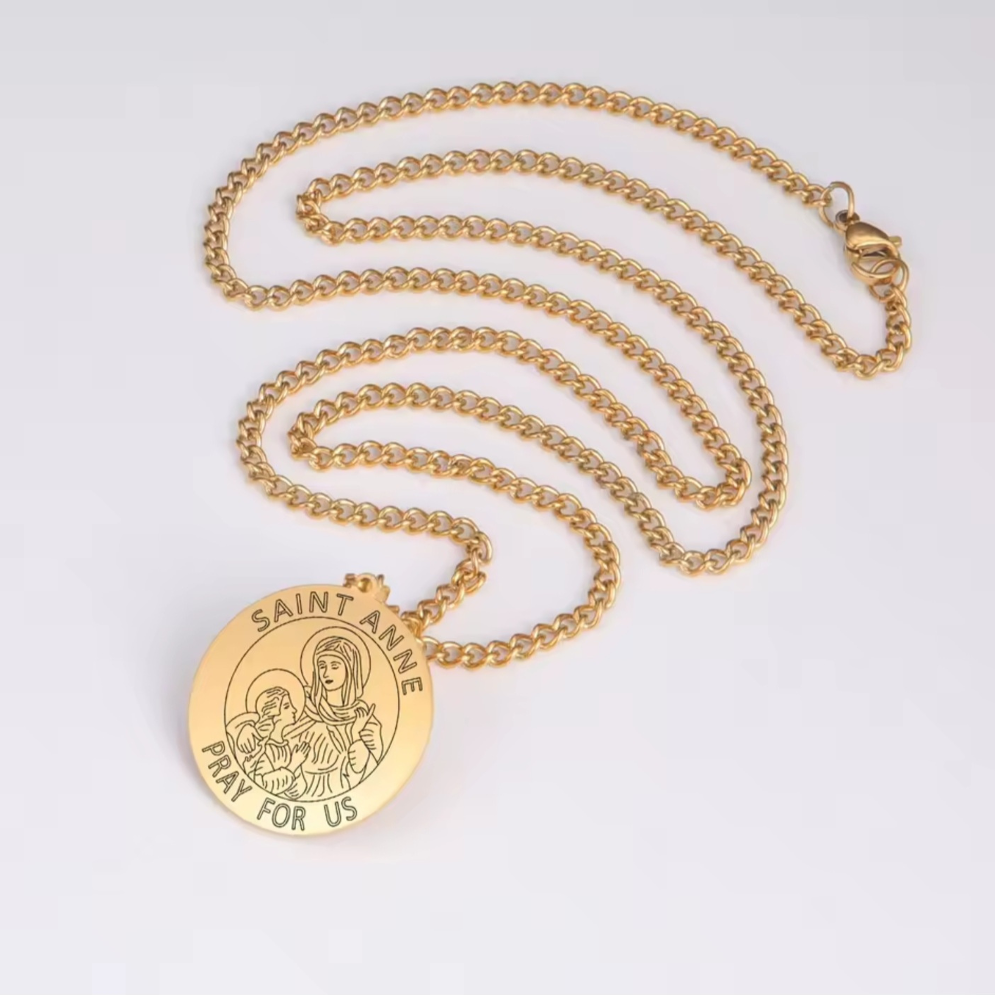 Saint Anne Pray For Us Necklace