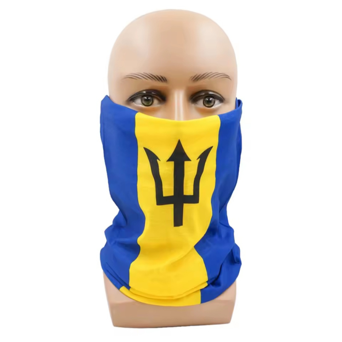 Barbados Flag Neck Gaiter Bandana
