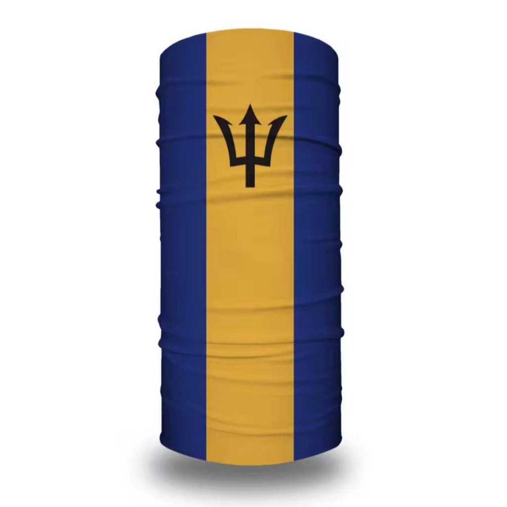Barbados Flag Neck Gaiter Bandana