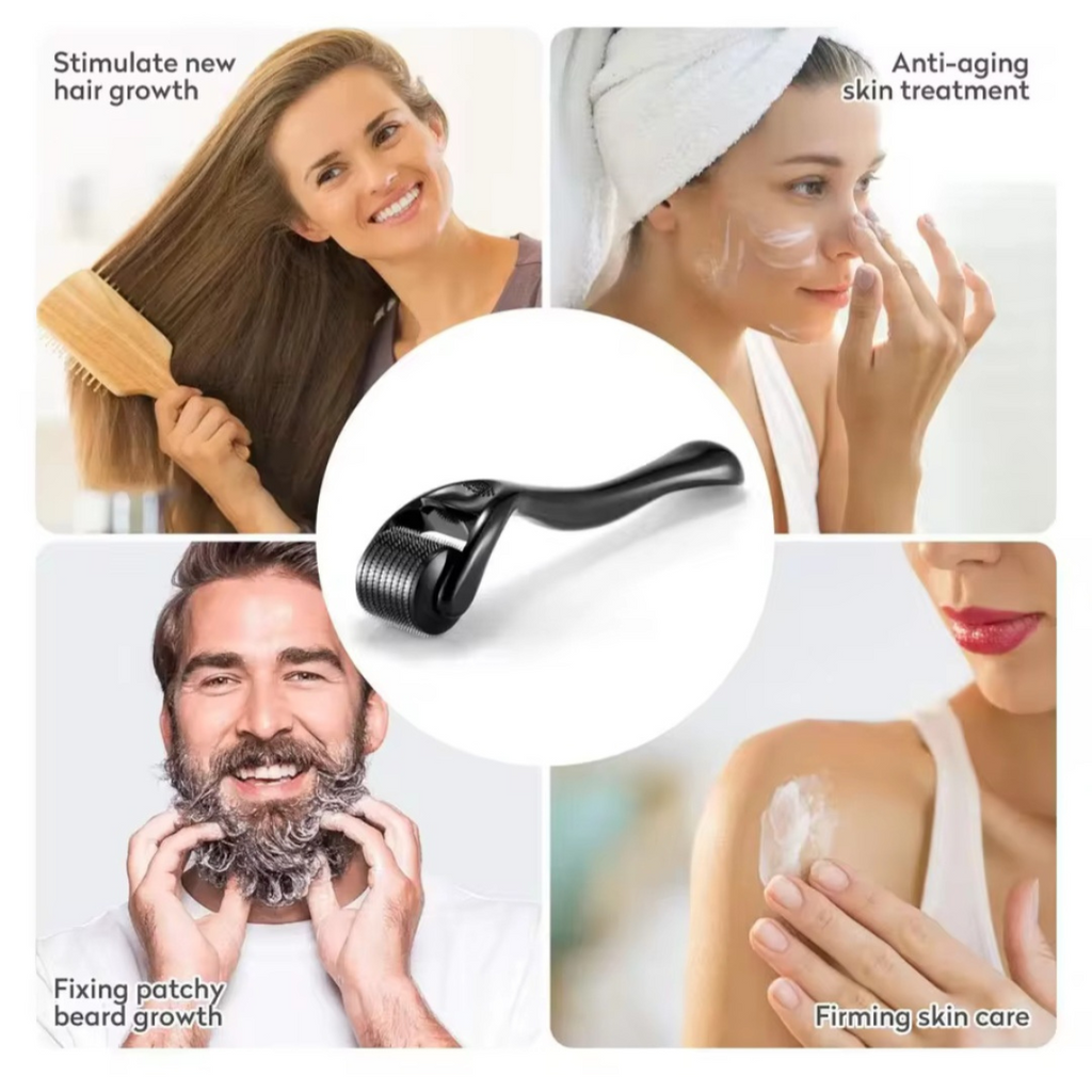 Derma Roller with 540 Micro Needles – For Skin, Hair & Beard Care
