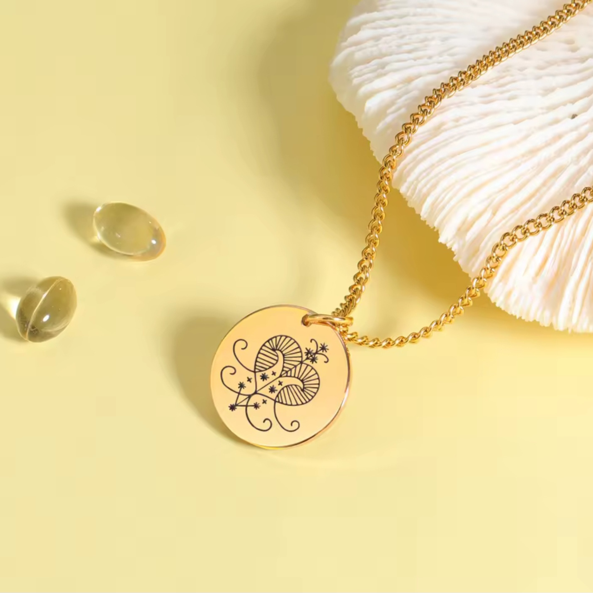 Oshun Yoruba Veve Necklace