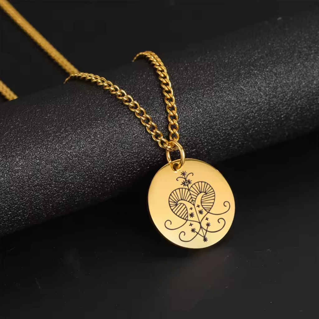 Oshun Yoruba Veve Necklace