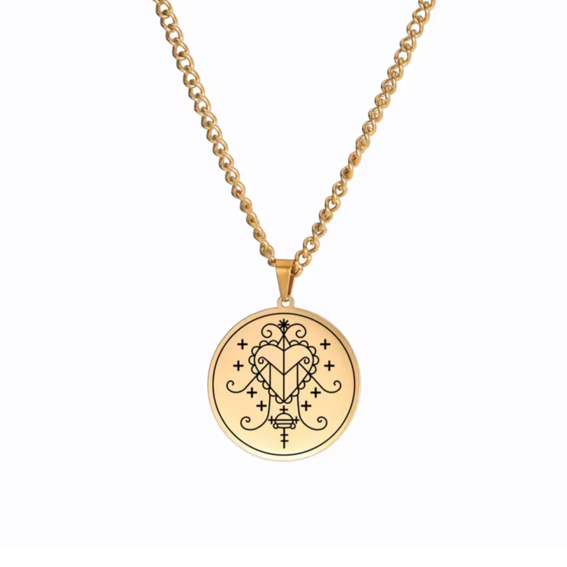 Gold Erzulie Freda Necklace 