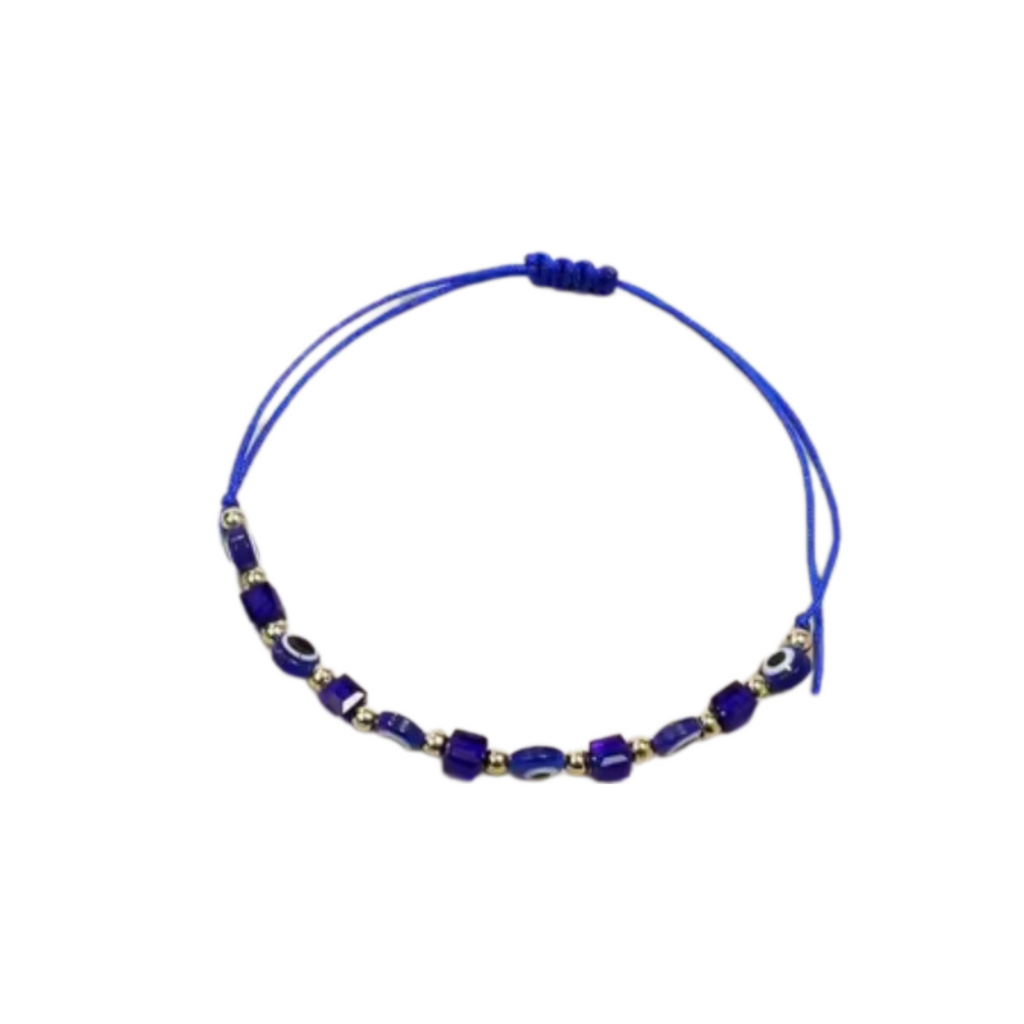 Evil Eye Hand-Knitted  Bracelet