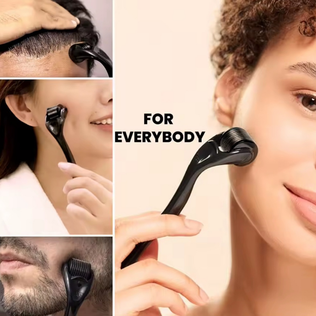 Derma Roller with 540 Micro Needles – For Skin, Hair & Beard Care