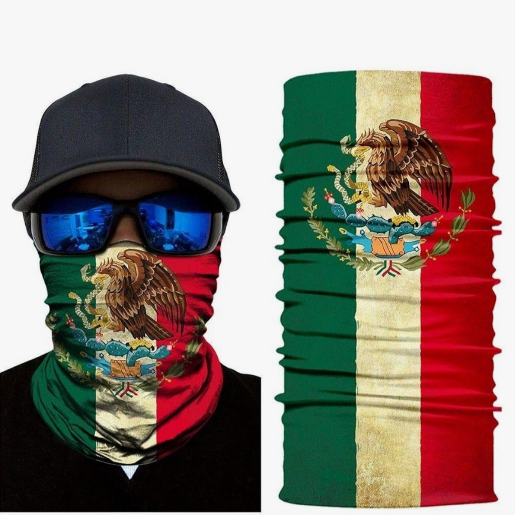 Mexico Flag Neck Gaiter Bandana