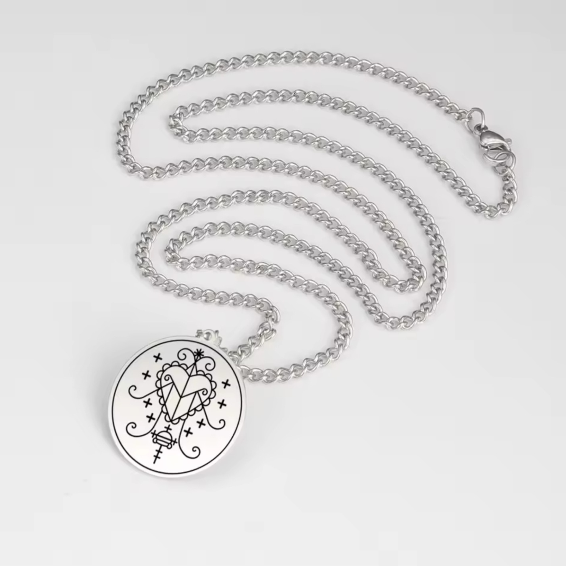 Silver Erzulie Freda Necklace 