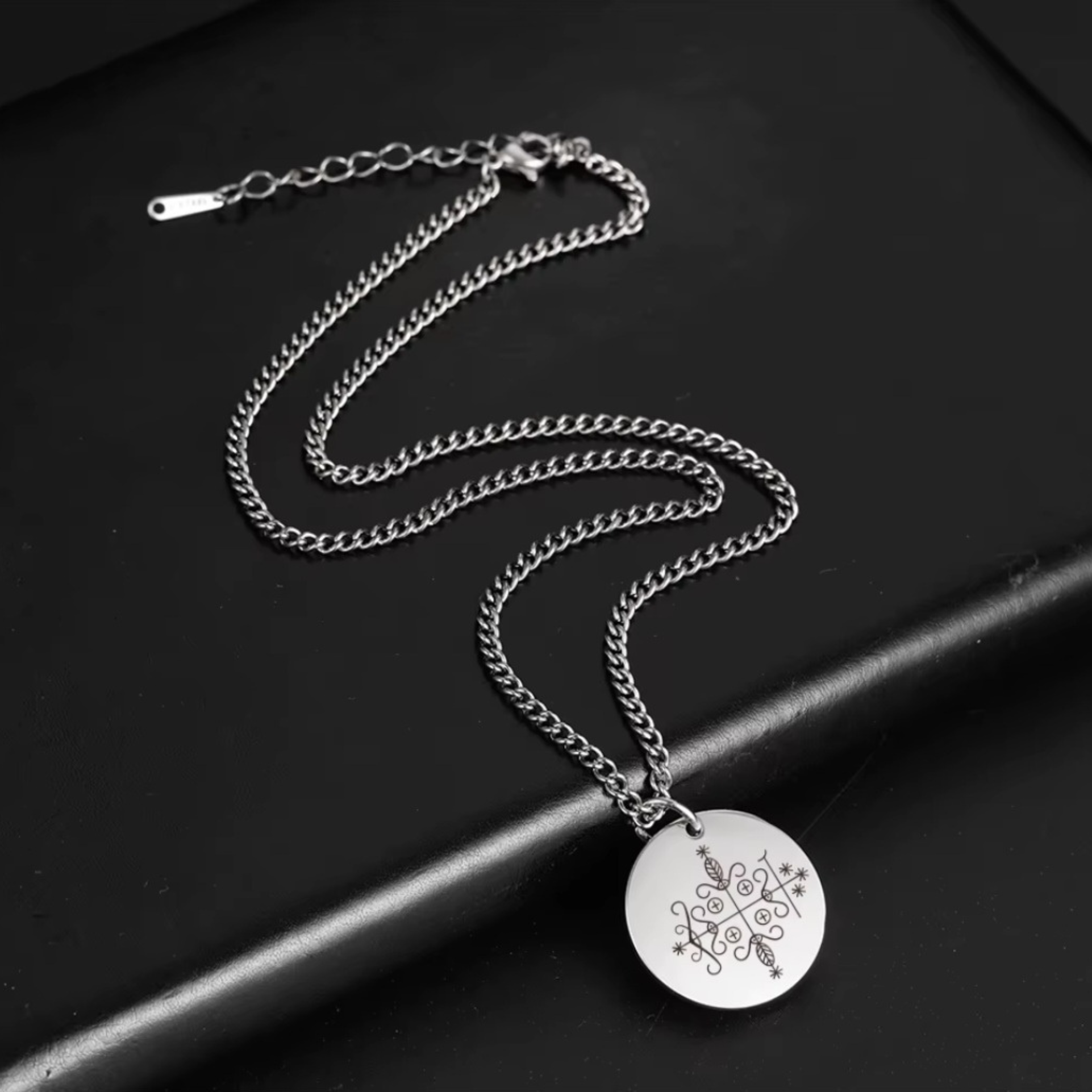 Silver Papa Legba Necklace