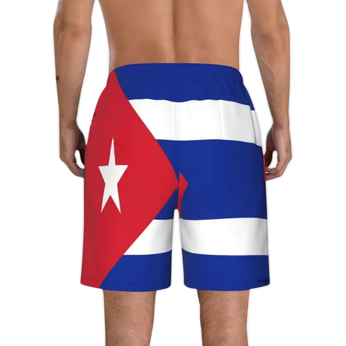 Cuban Flag 3D Printed Drawstring Shorts