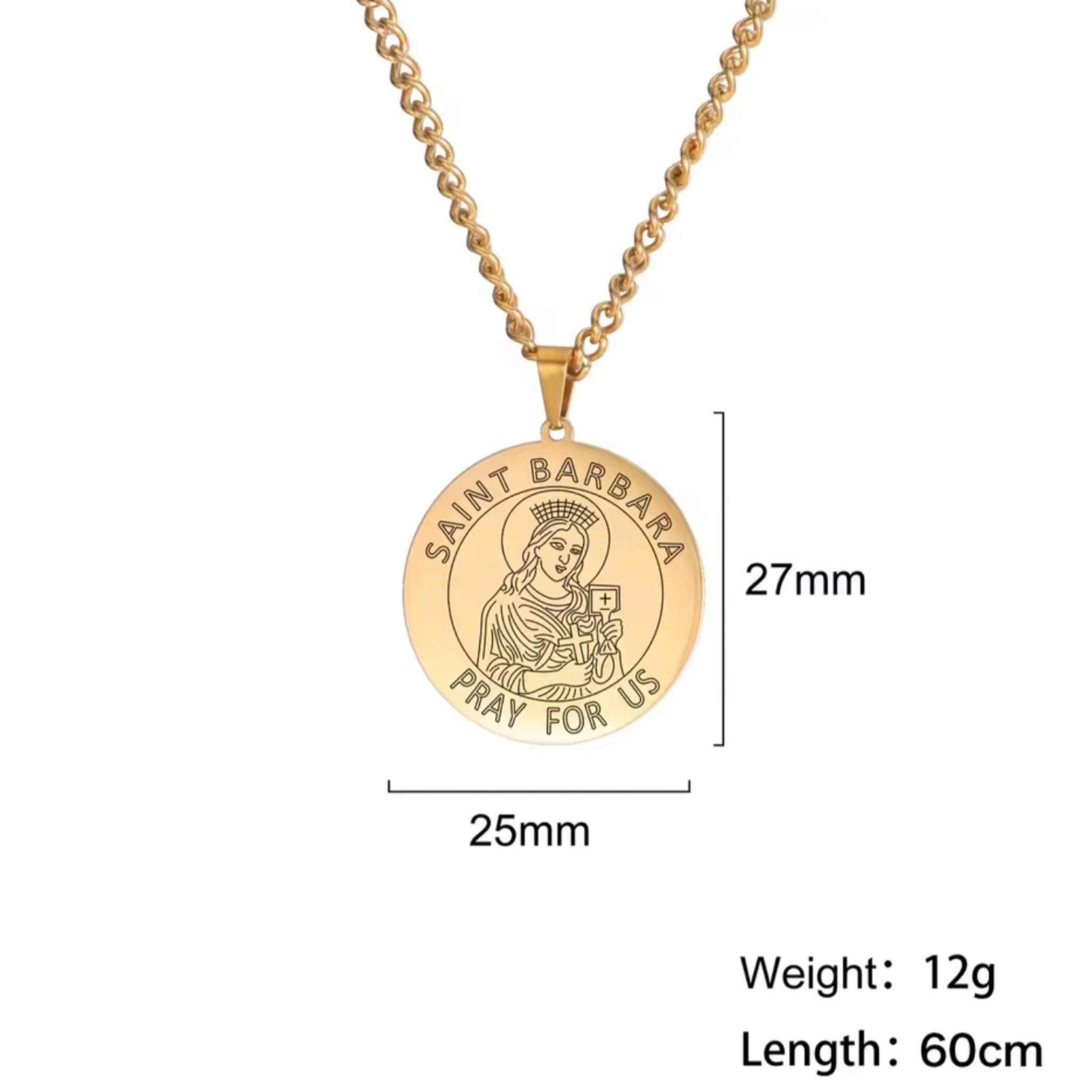 Saint Barbara Necklace