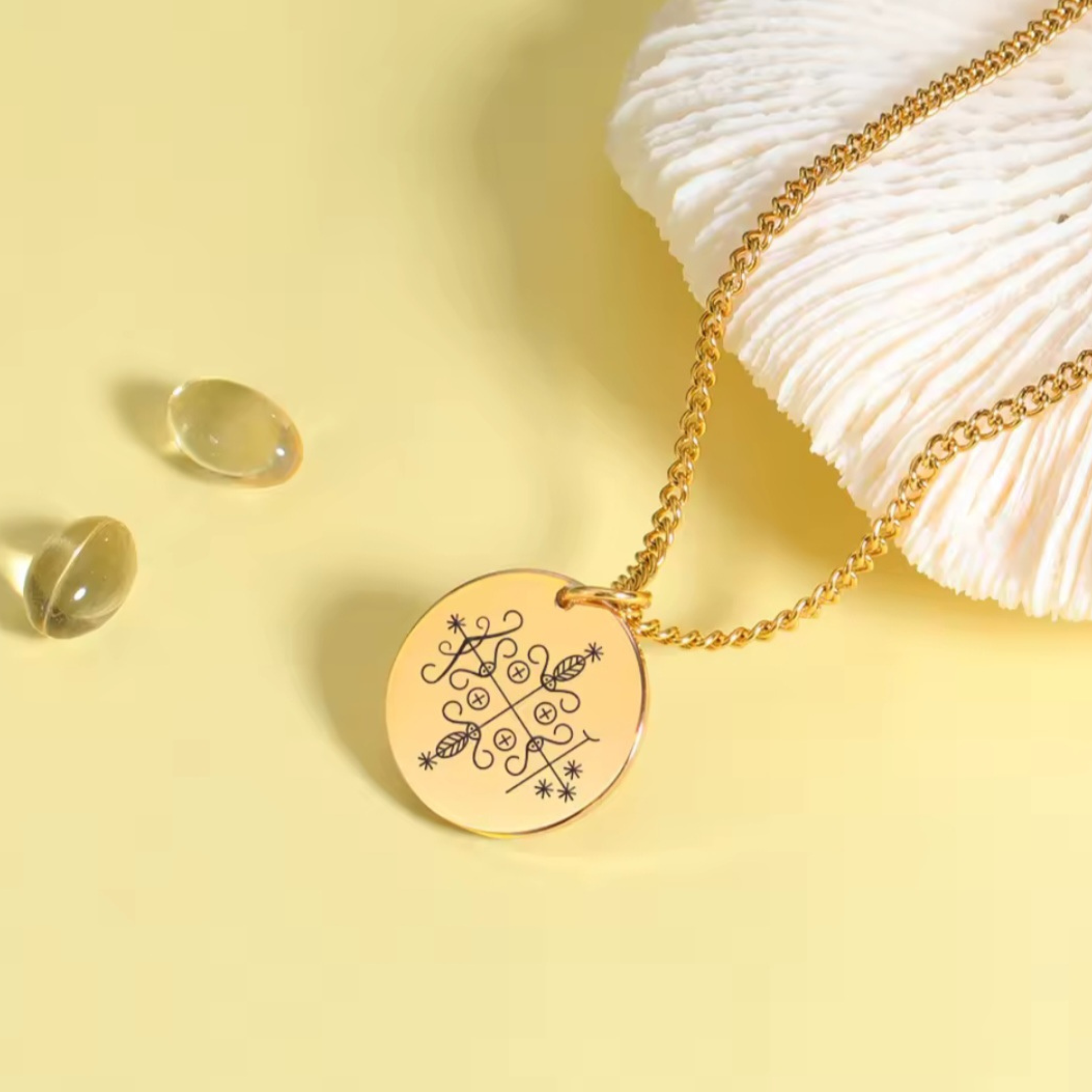 Gold Papa Legba Necklace