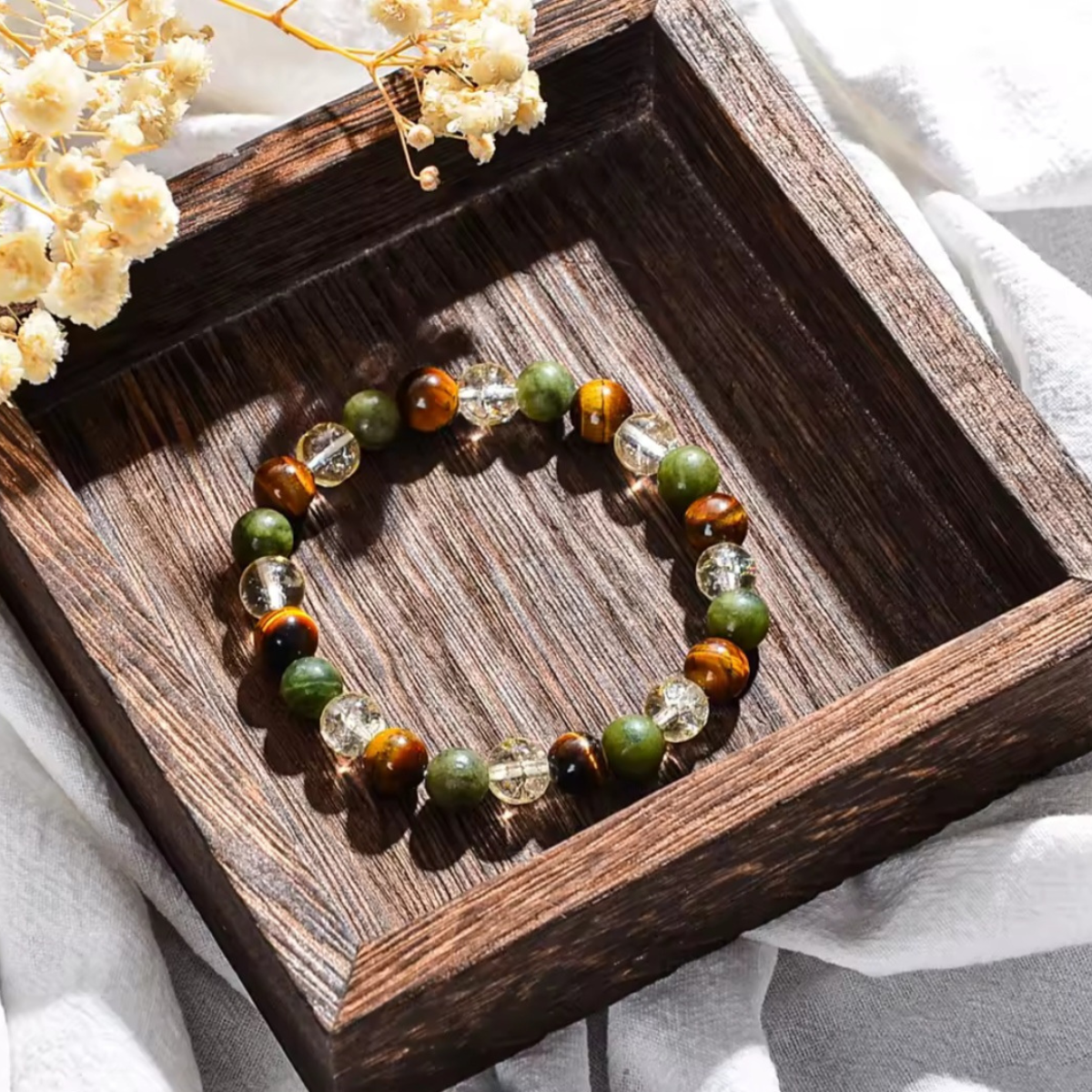 Money Magnet Bracelet – Natural Stones for Wealth & Abundance