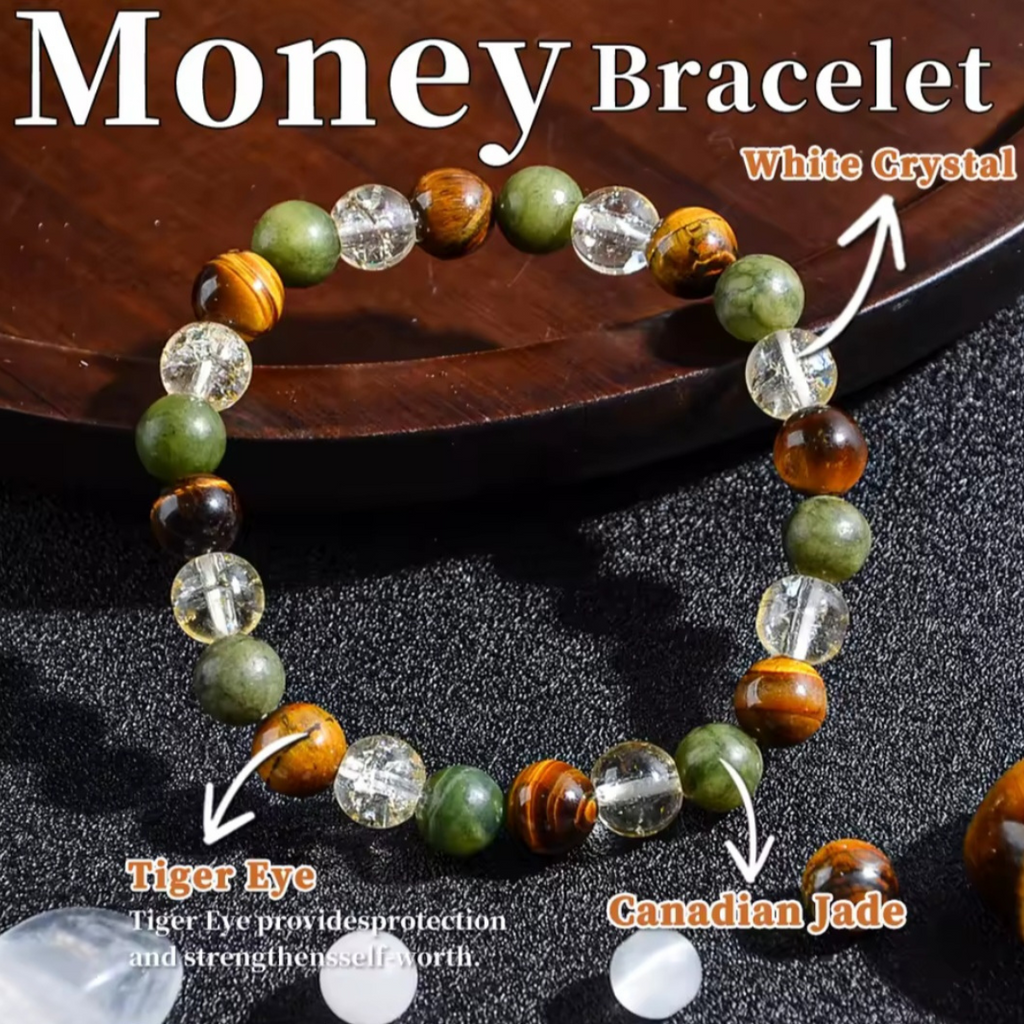 Money Magnet Bracelet – Natural Stones for Wealth & Abundance