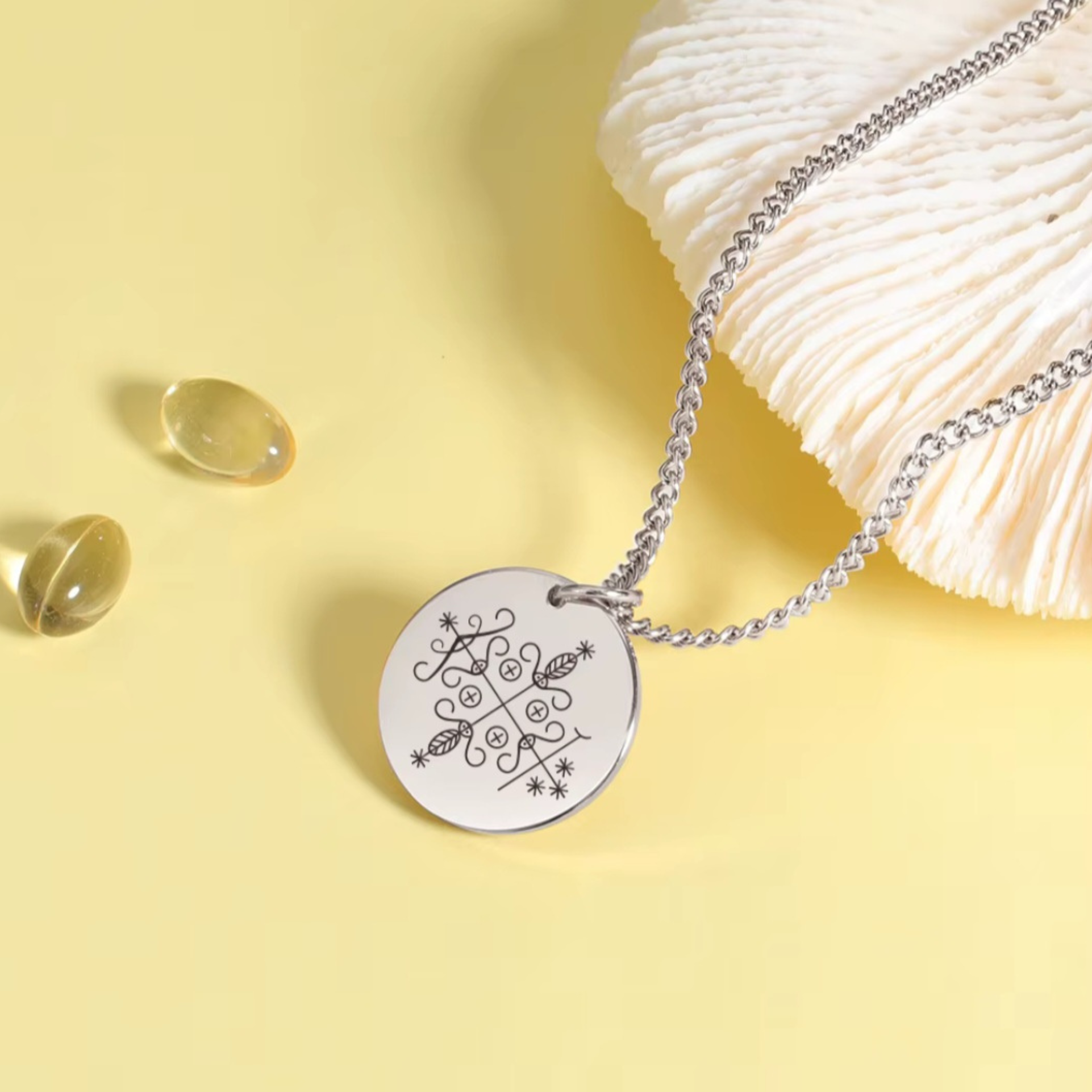 Silver Papa Legba Necklace