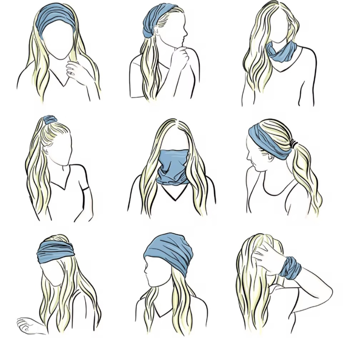 Guatemala Flag Neck Gaiter Bandana