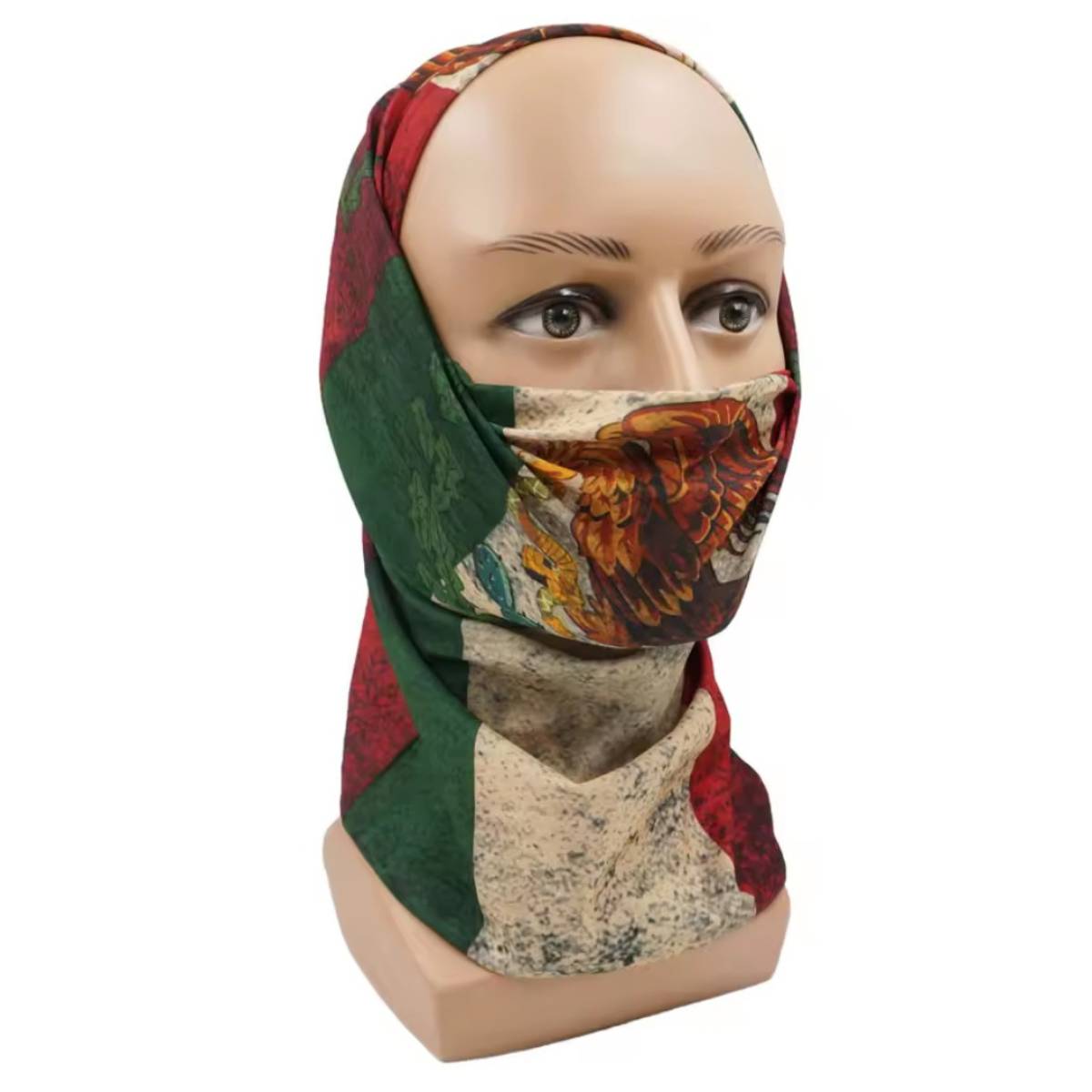 Mexico Flag Neck Gaiter Bandana
