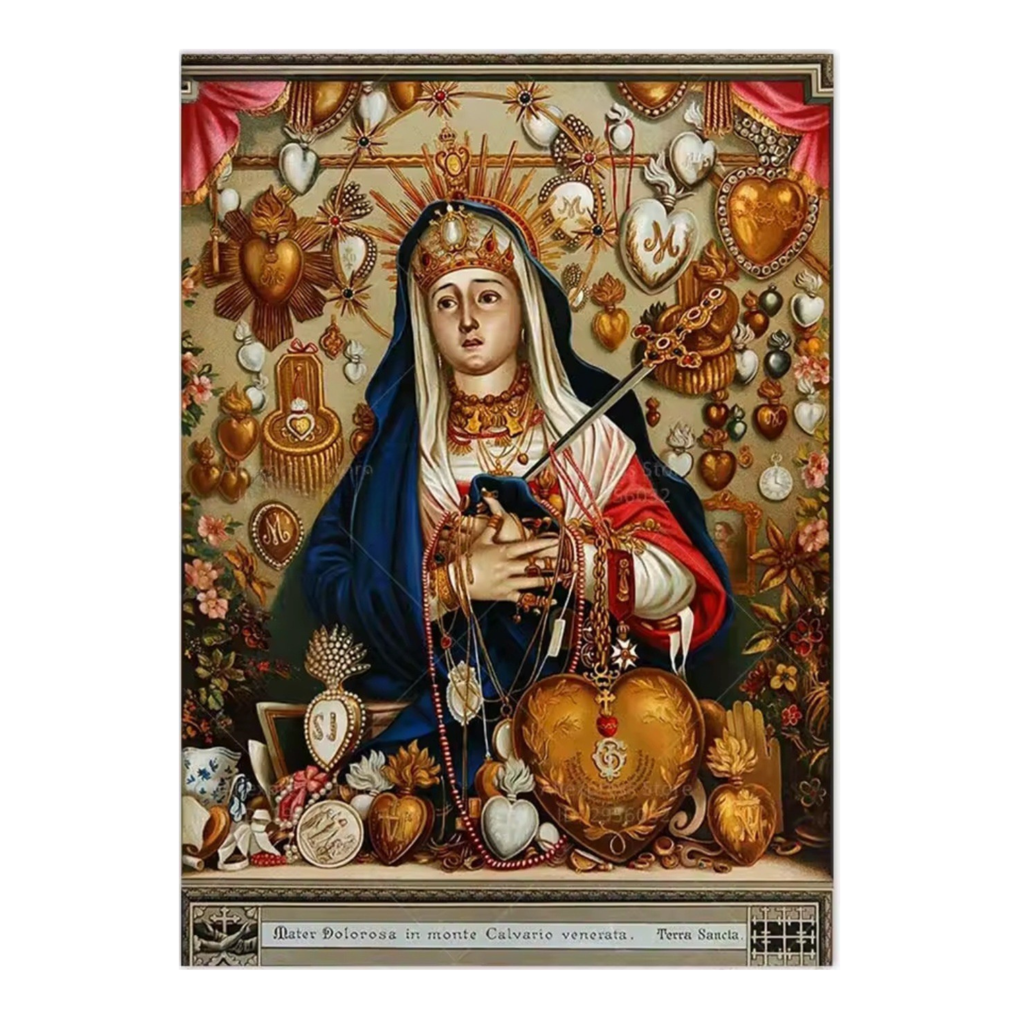 Mater Dolorosa / Erzulie Freda Canvas Poster – 20x30cm (Unframed)