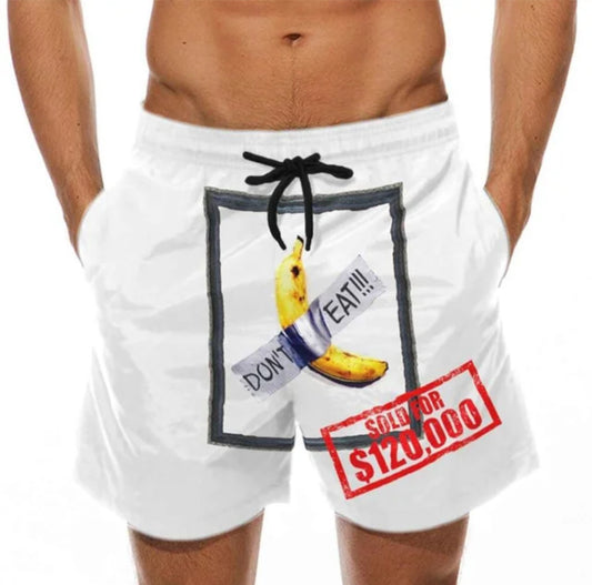 Don't Eat Banana in Picture Frame Men Shorts