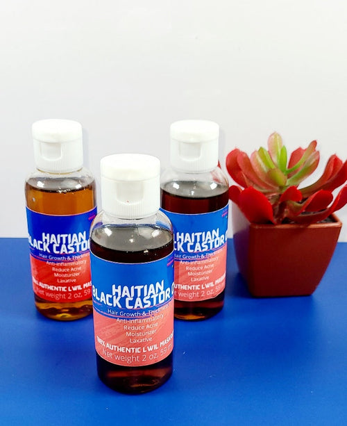 Haitian Black Castor Oil, Lwil Maskreti