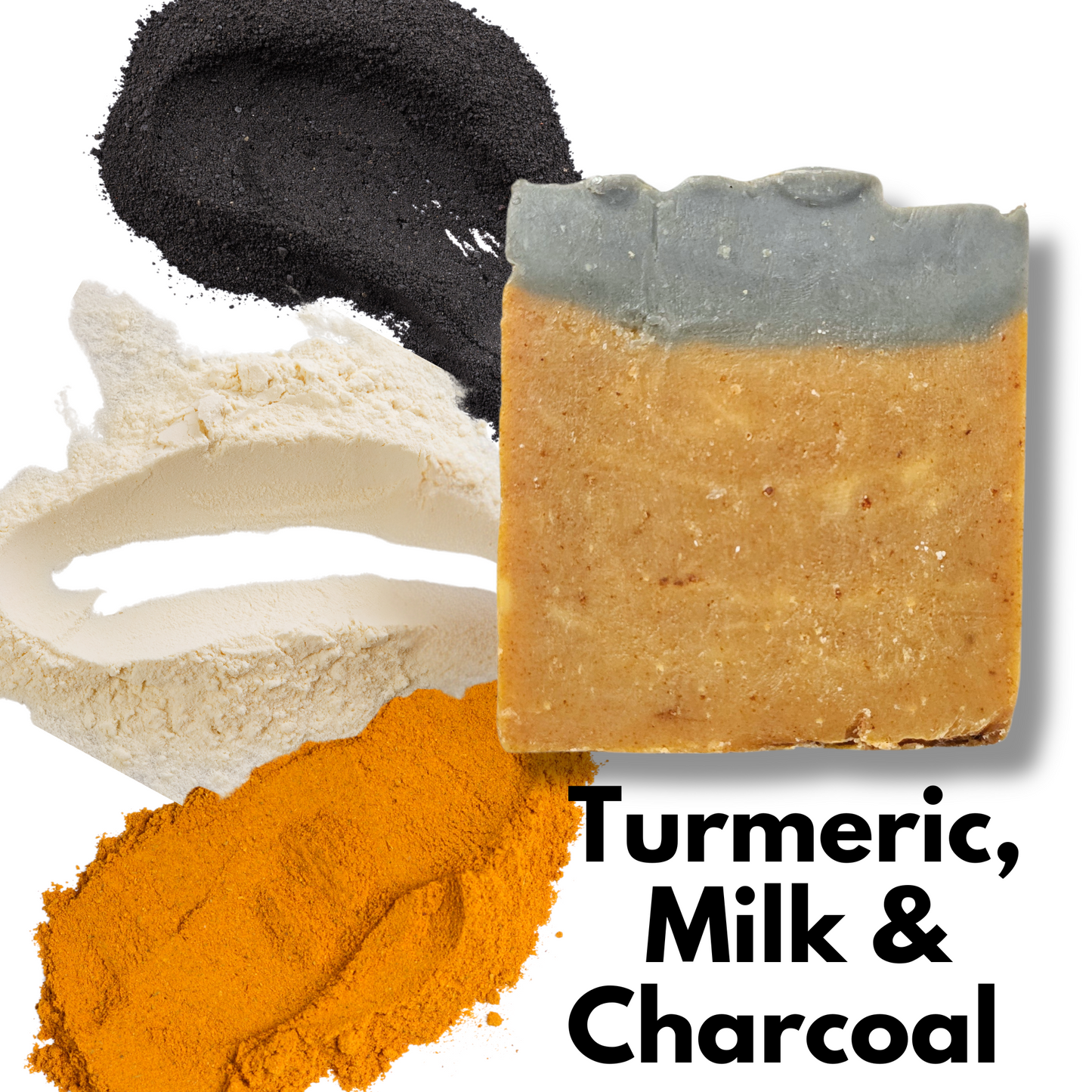 Turmeric, Milk & Charcoal Soap