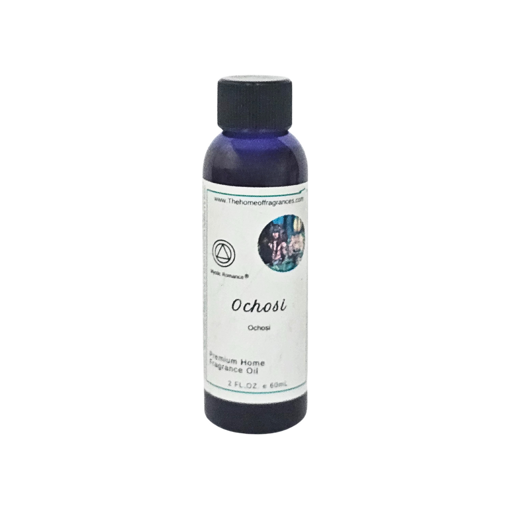 Bottle of Ochosl premium home fragrance oil on a white background