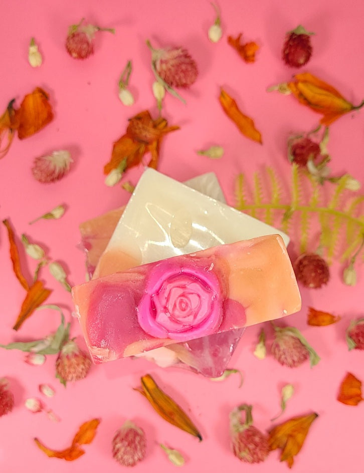 Peonies in Spring Artisan Soap