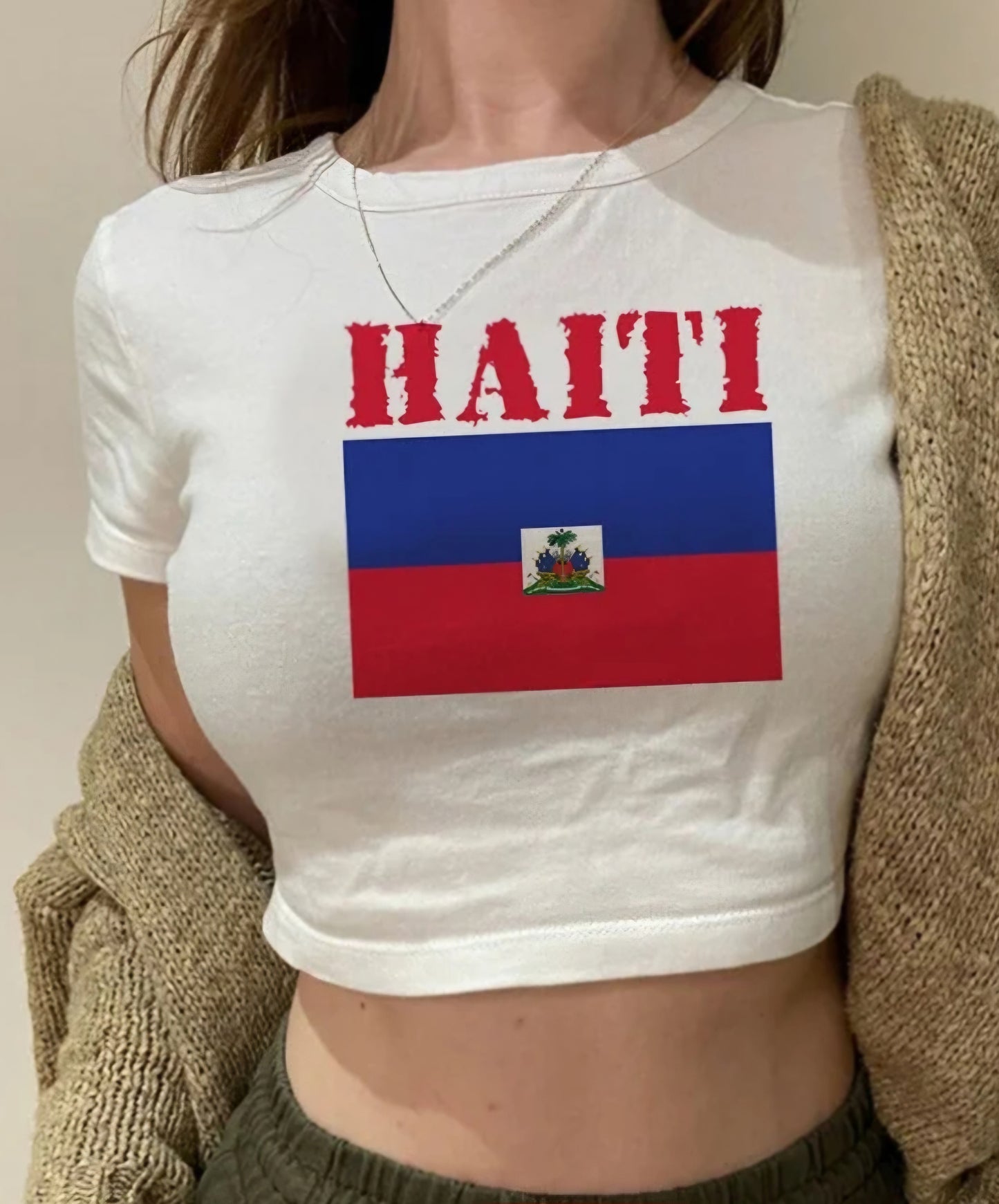 Woman Haiti Crop Top Shirt