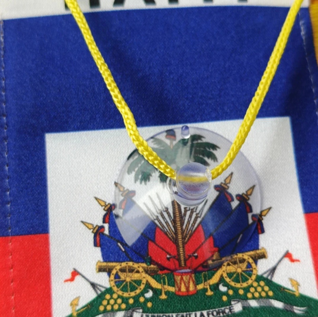 3 x 5 inch Haiti Window Hanging Flag