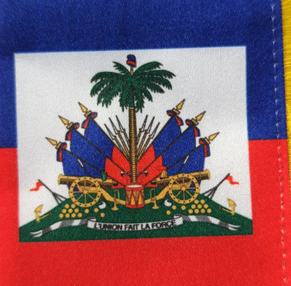 3 x 5 inch Haiti Window Hanging Flag