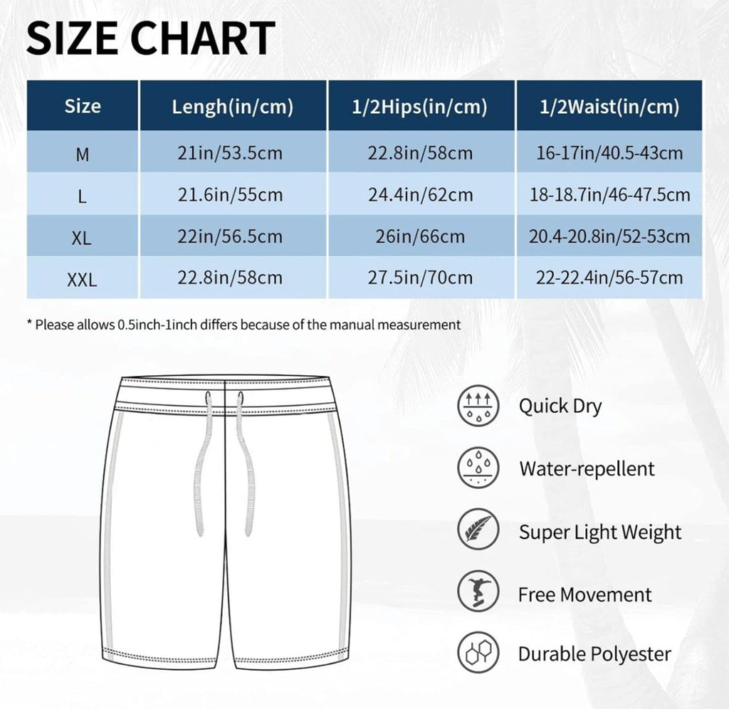 White 3D Print Men's Haiti Flag Shorts