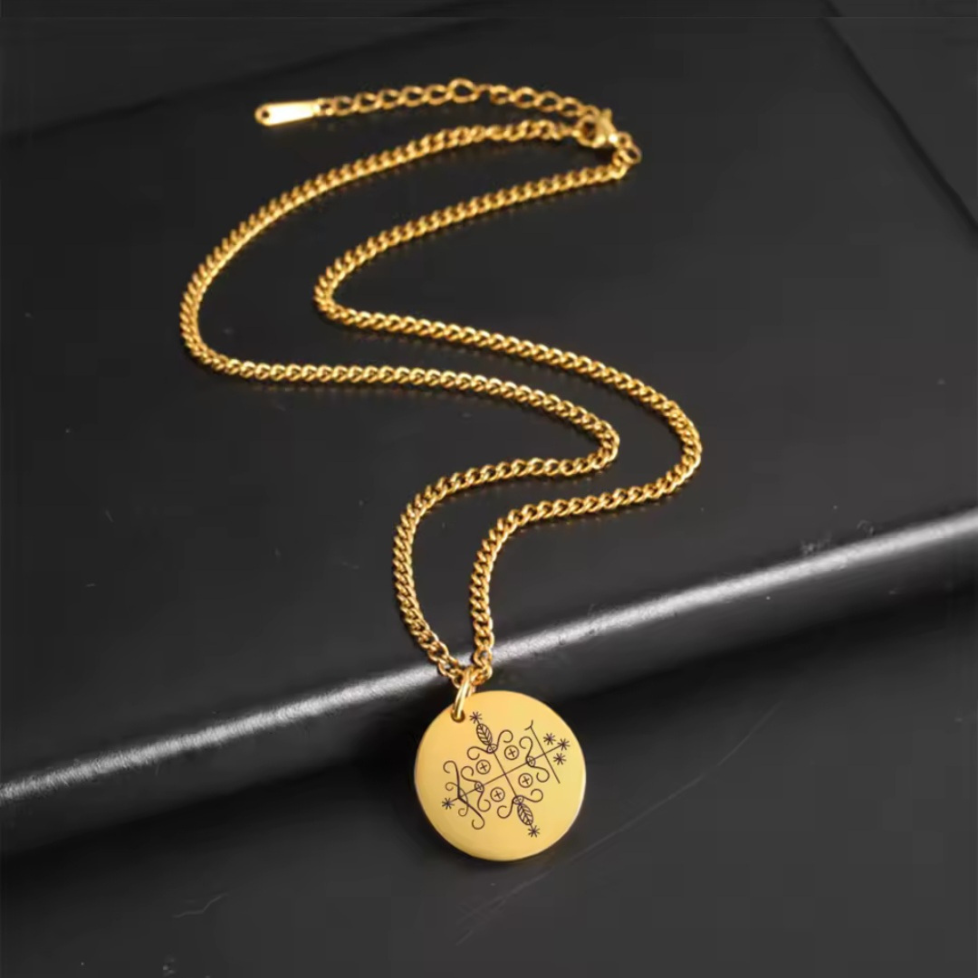 Gold Papa Legba Necklace