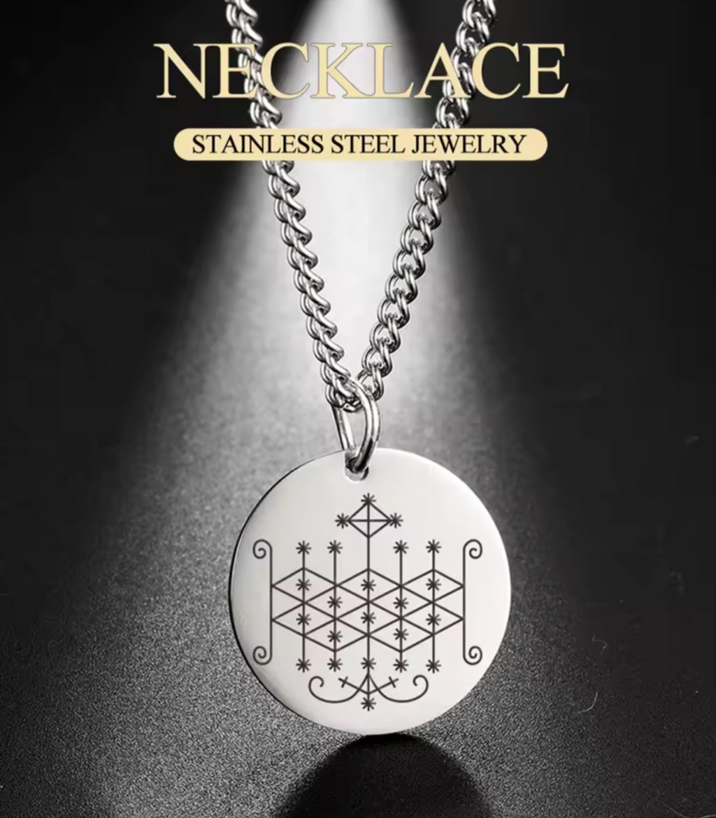 Silver Ogun | Ogoun Veve Necklace