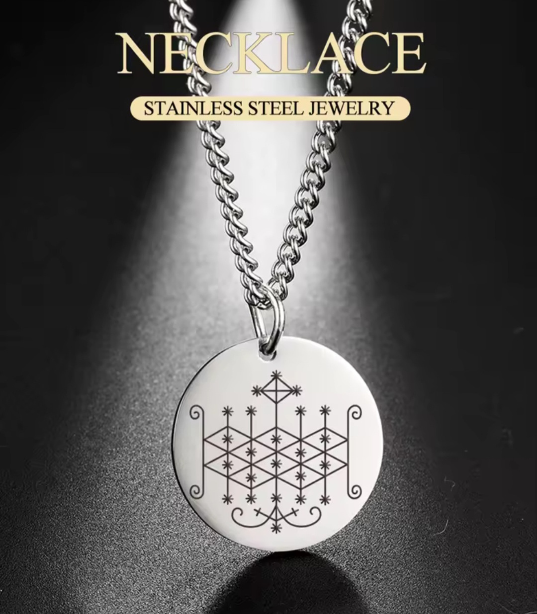 Silver Ogun | Ogoun Veve Necklace