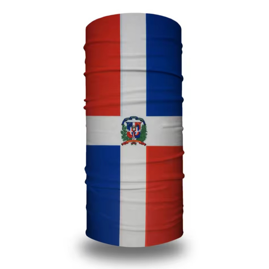 Dominican Flag Neck Gaiter Bandana