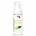 A bottle Intimate  WashCooling Foaming Wash with cucumber imagery on the label, set against a plain white background.