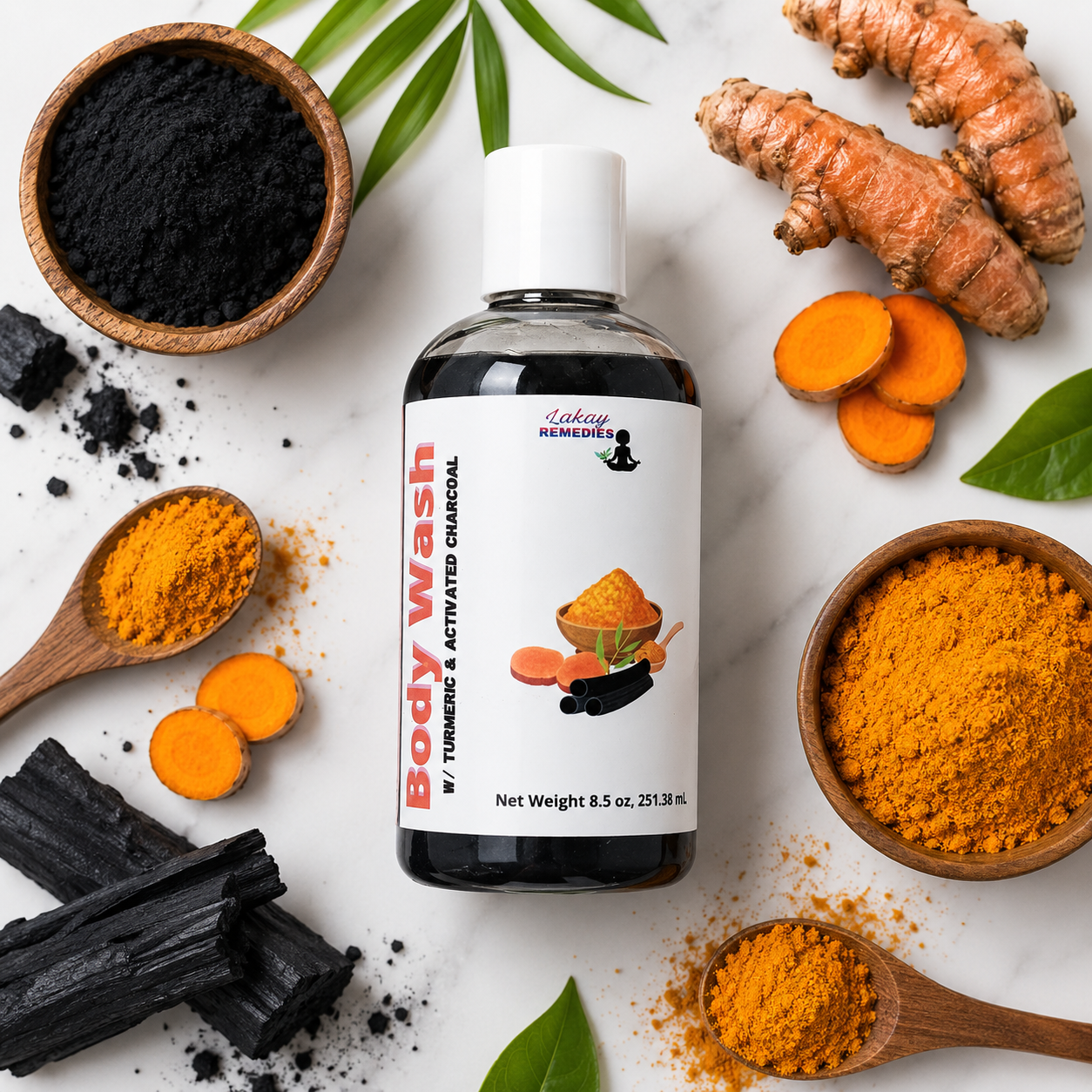 Turmeric & Activated Charcoal Body Wash