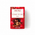 A red rectangular box of Ohli-Way 'Come to Me' Soap, featuring a white label with the brand name and a romantic couple illustration on a clean white background.