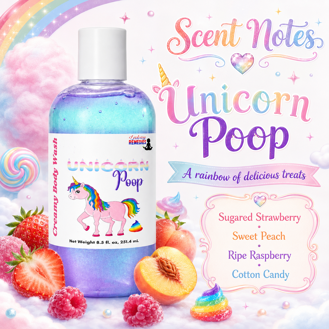 Unicorn Poop scent card