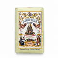 A rectangular bar of Florida Water Soap wrapped in pale yellow paper, featuring an ornate vintage-style label with floral illustrations and the text 'Murray Lanman' and 'Florida Water Soap' on a white background.