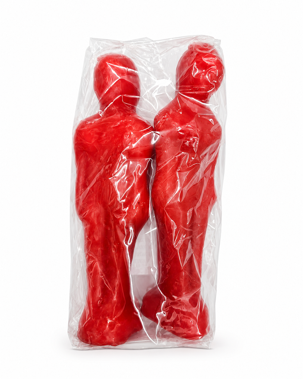 Red Man and Woman Figure Couple Candle
