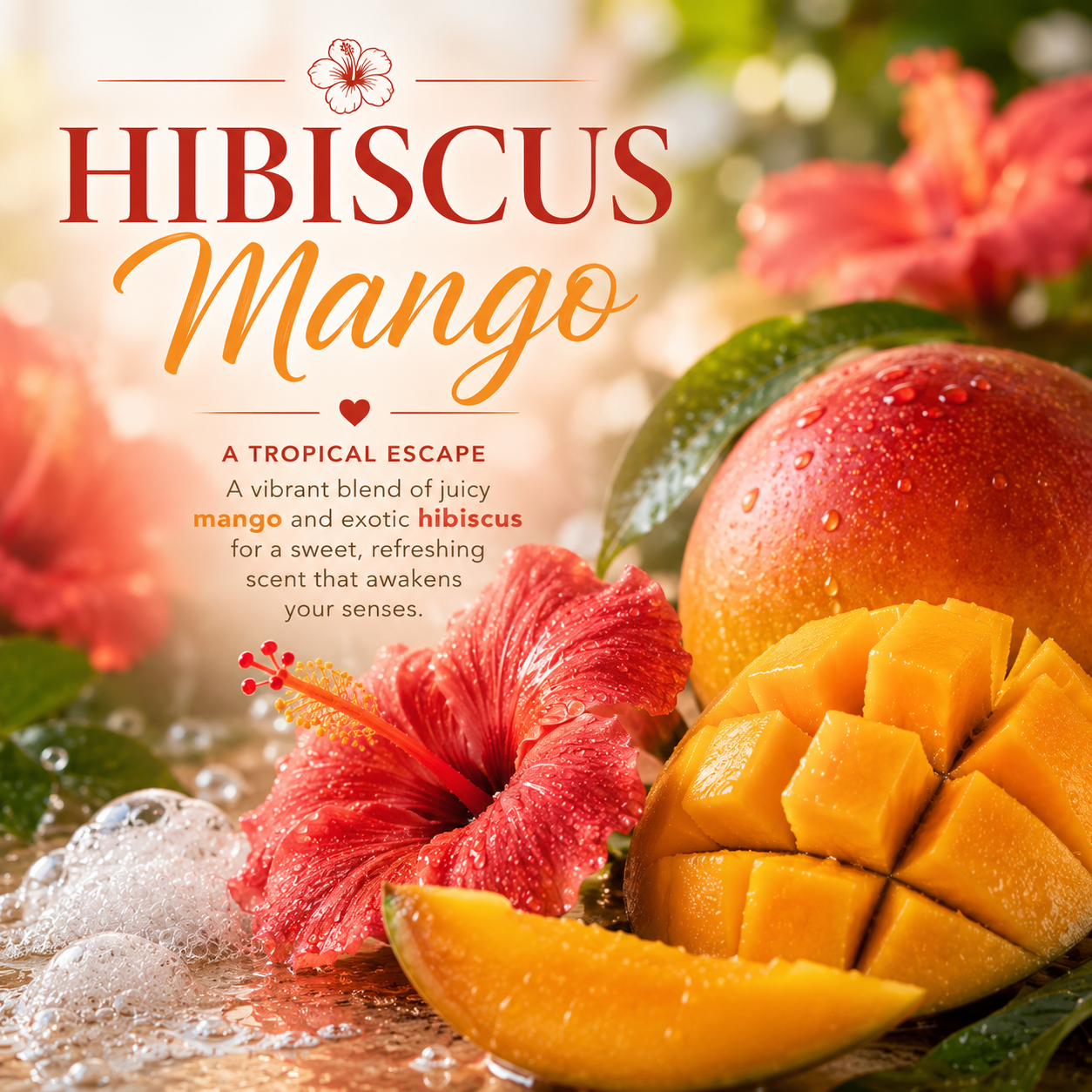 Hibiscus Mango 2 in 1 Body Wash & Bubble Bath