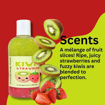 Kiwi Strawberry Body Wash & Whipped Sugar Scrub