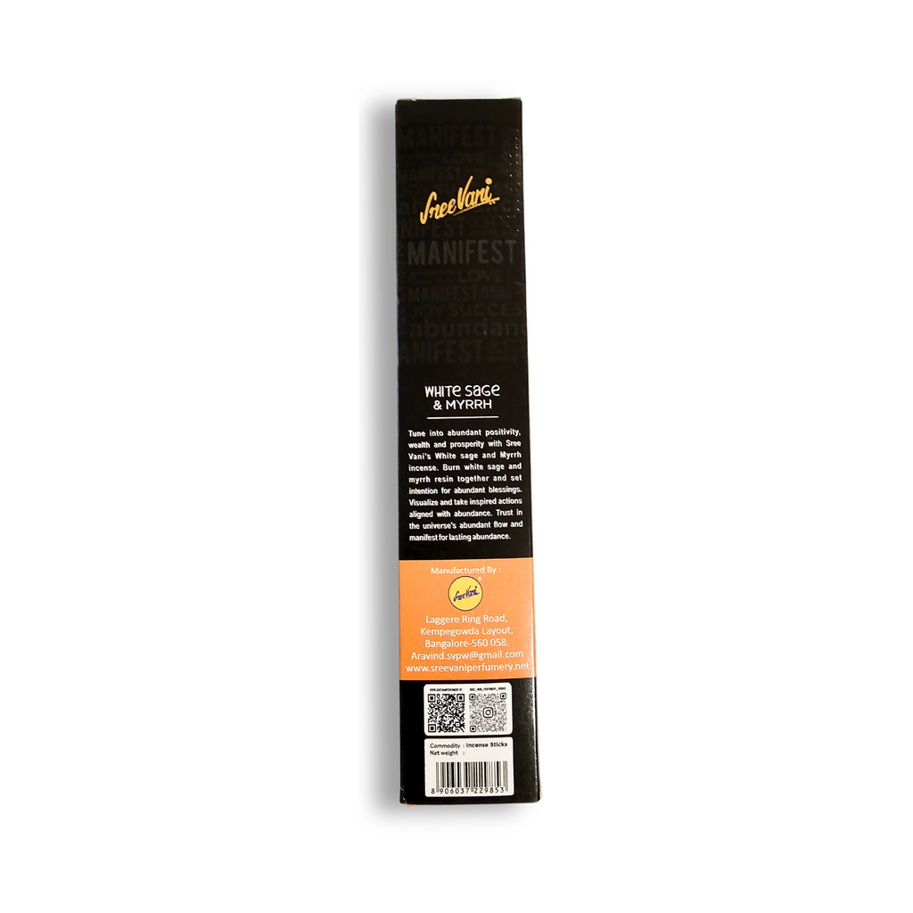 Abundance White Sage & Myrrh Artisanal Incense