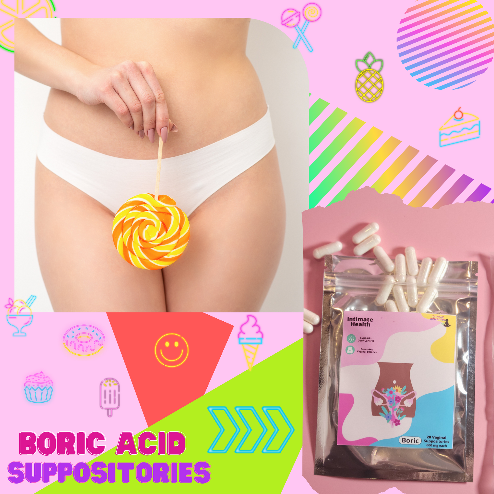 Boric Acid Vaginal Suppositories